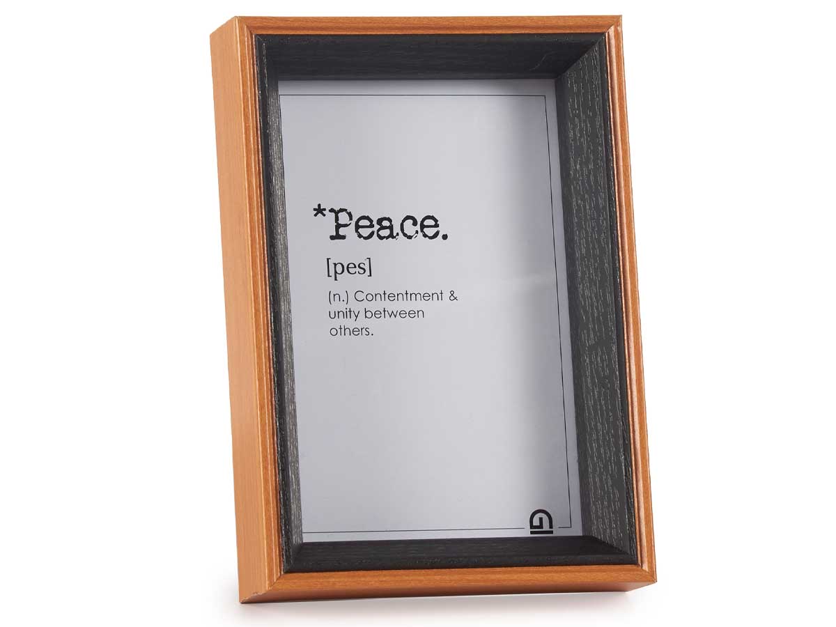 Portafotos madera 10x15 marron y negro - Imagen 2