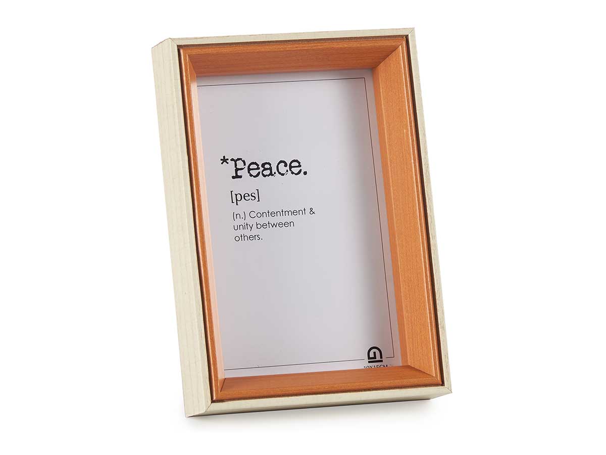 Portafotos madera 10x15 natural y marron - Imagen 2