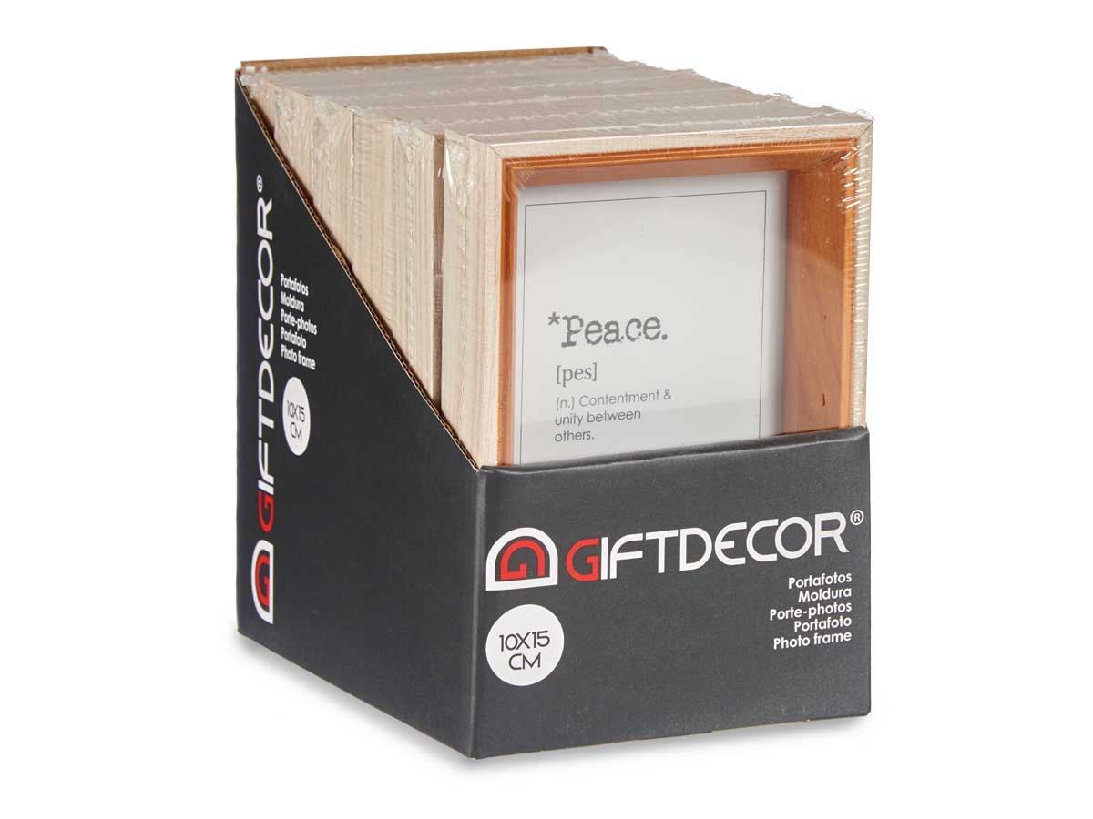 Portafotos madera 10x15 natural y marron - Imagen 3