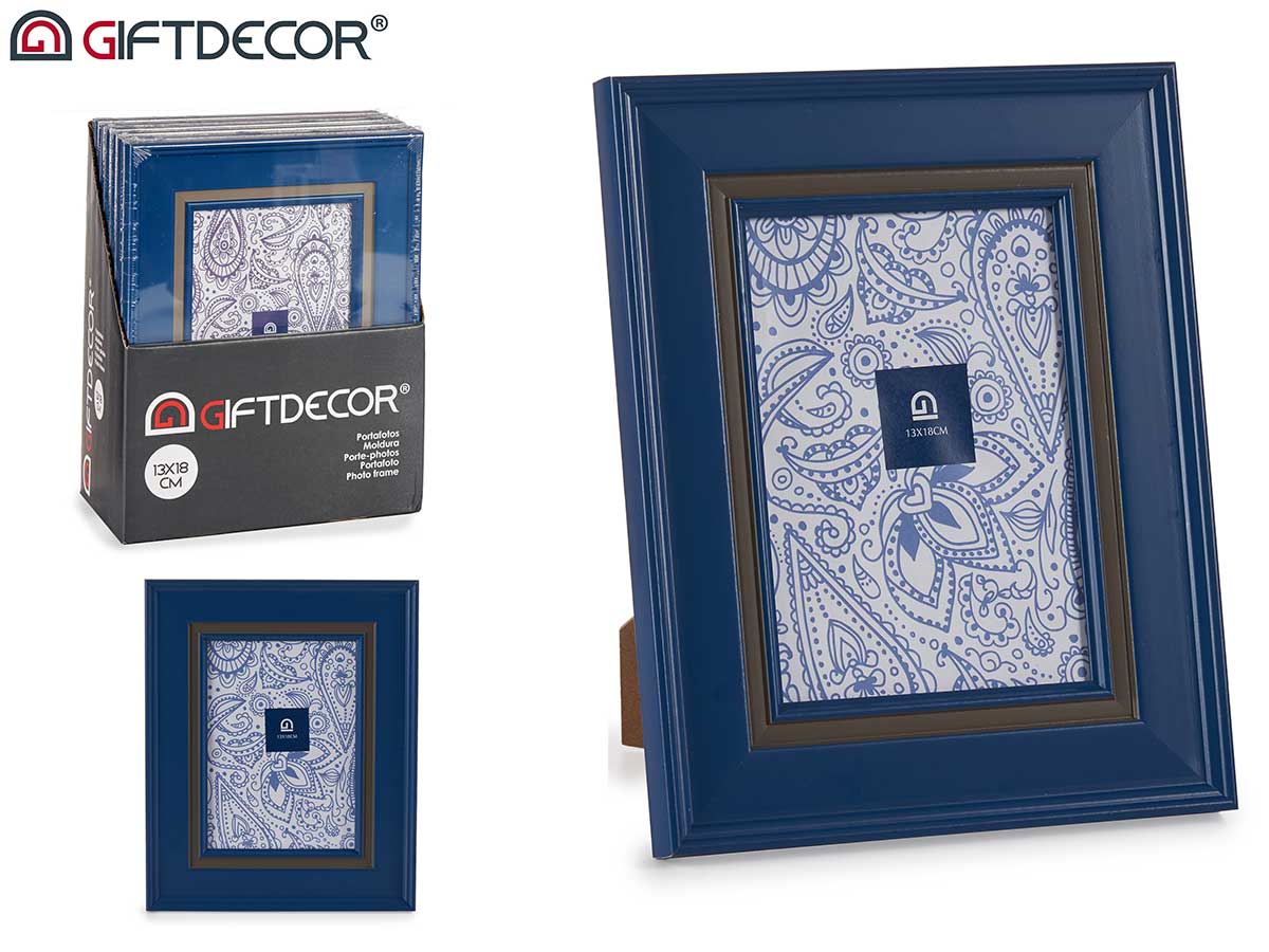 Portafotos 13x18 azul oscuro