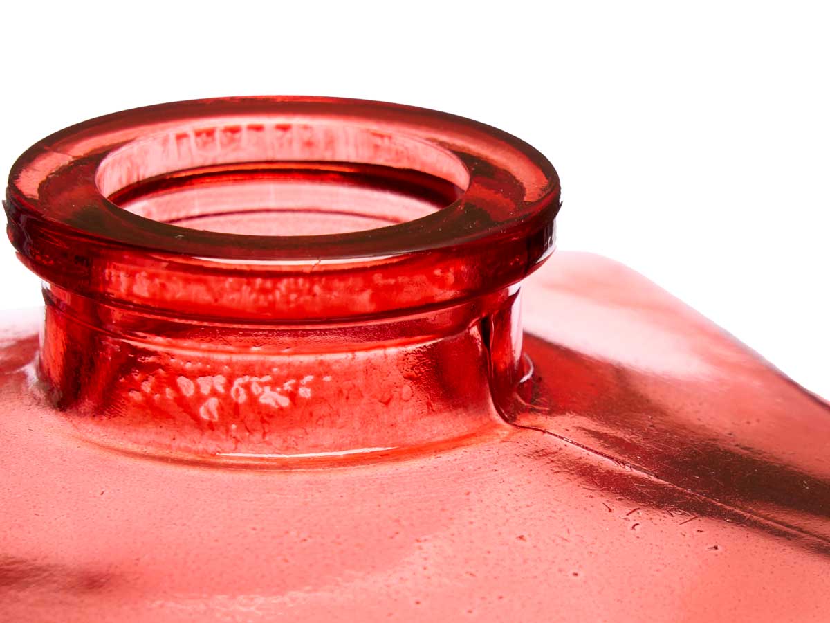 Square glass jar russet - Image 3