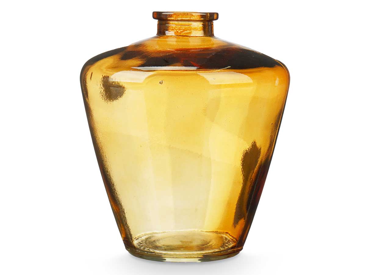 Bottiglia vetro rombi ambra - immagine 3