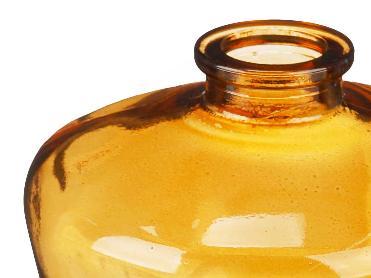 Bottiglia vetro rombi ambra - immagine 4