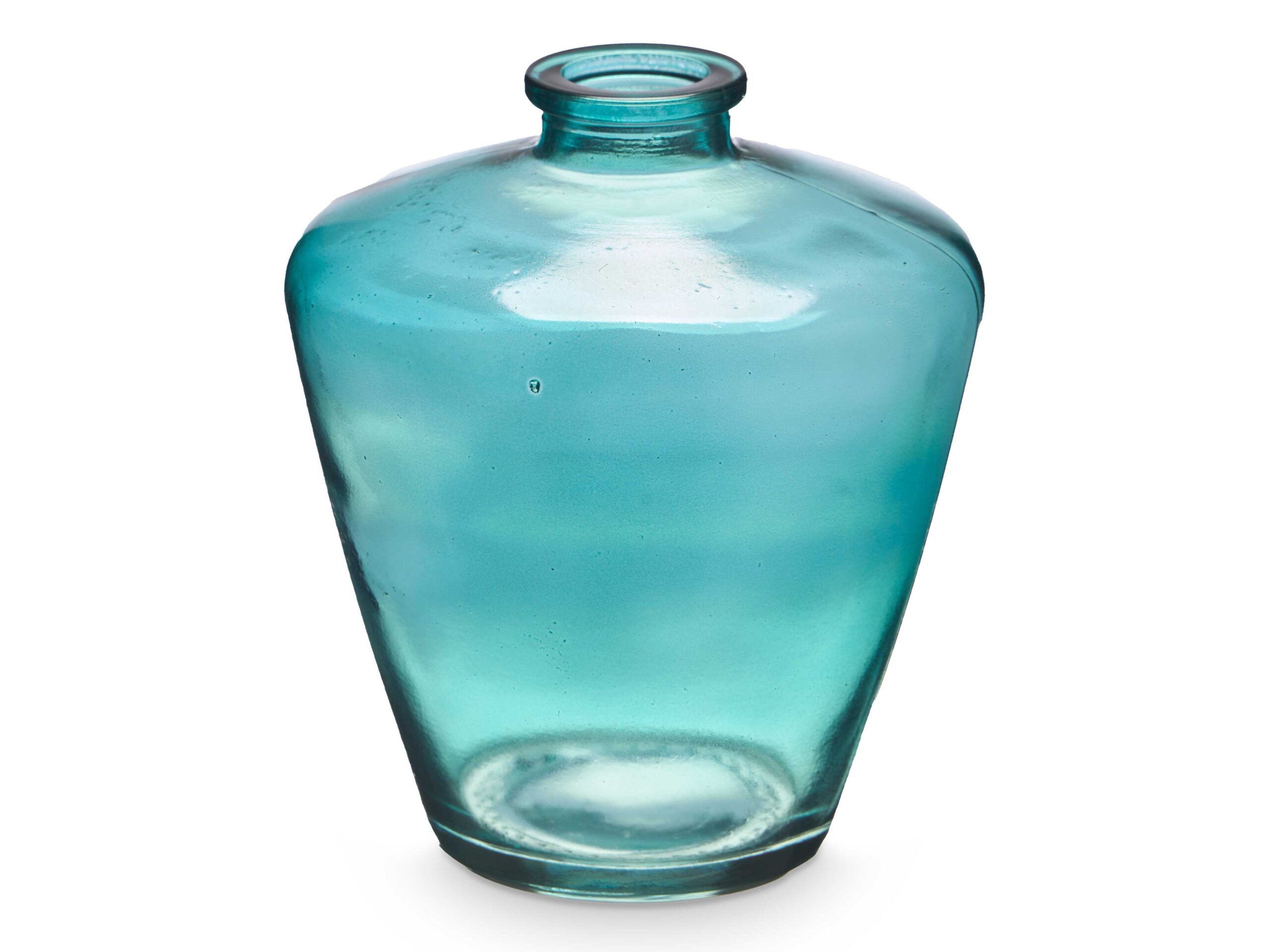 Bottiglia vetro rombi turchese - immagine 2