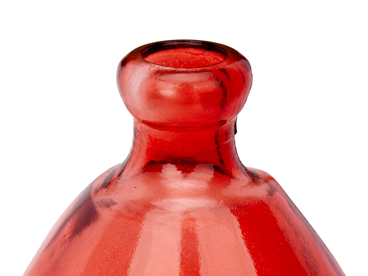 Bottiglia bombata irregolare color mattone - immagine 4