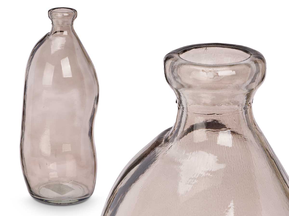 Bottiglia alta irregolare grigia - immagine 2