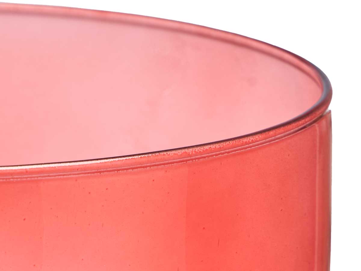 Jarron cristal cilindro 15cm diam x 50cm teja - Imagen 4