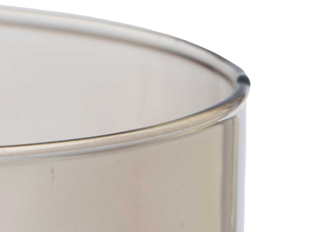 Jarron cristal cilindro 15cm diam x 60cm gris - Imagen 4