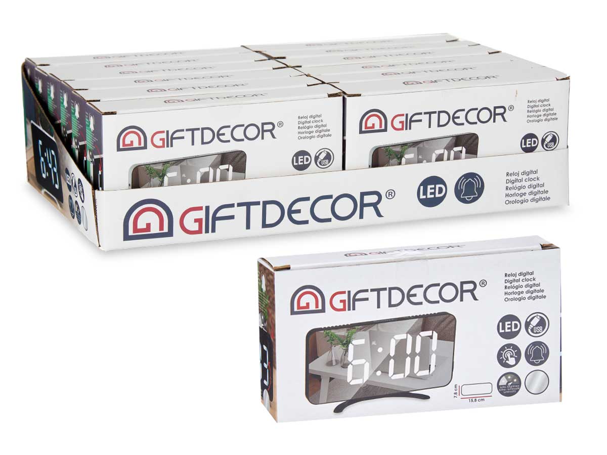 Orologio a specchio nero - immagine 3