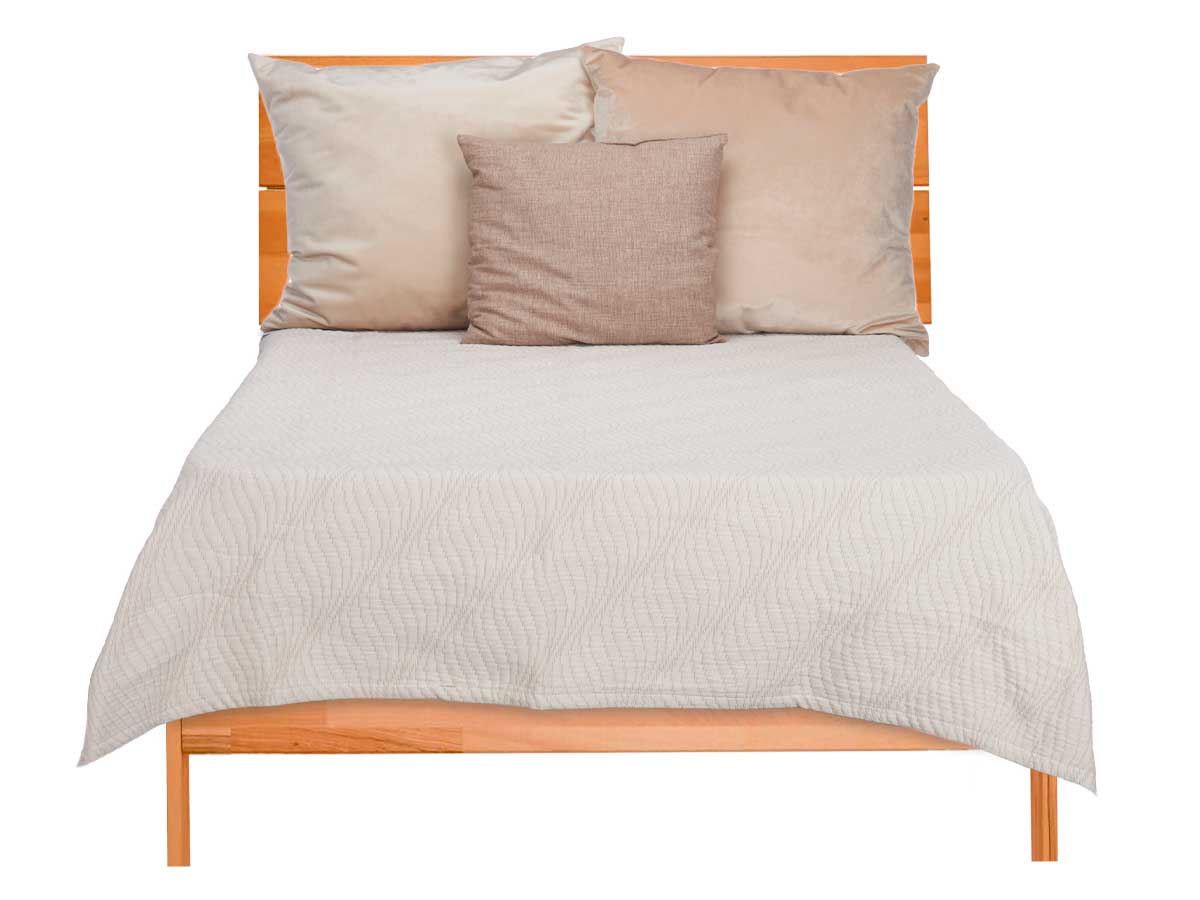 Trapunta letto acqua beige 240x260cm - immagine 2