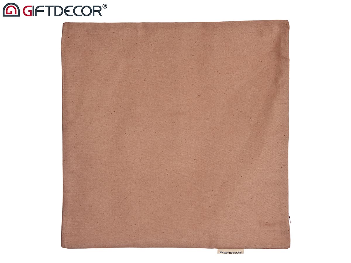 45x45cm pillow case with zip brown - Image 4