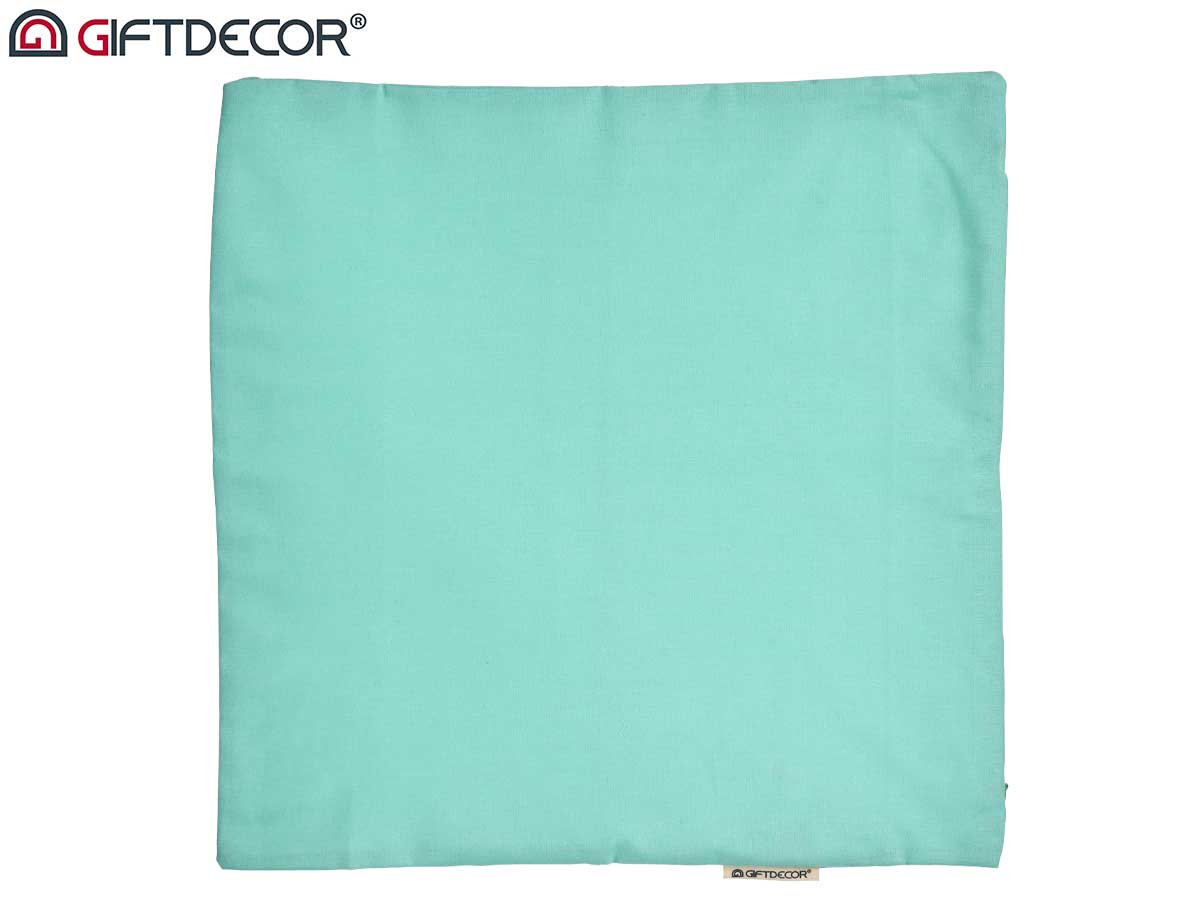 45x45cm pillow case with zip turquoise - Image 4