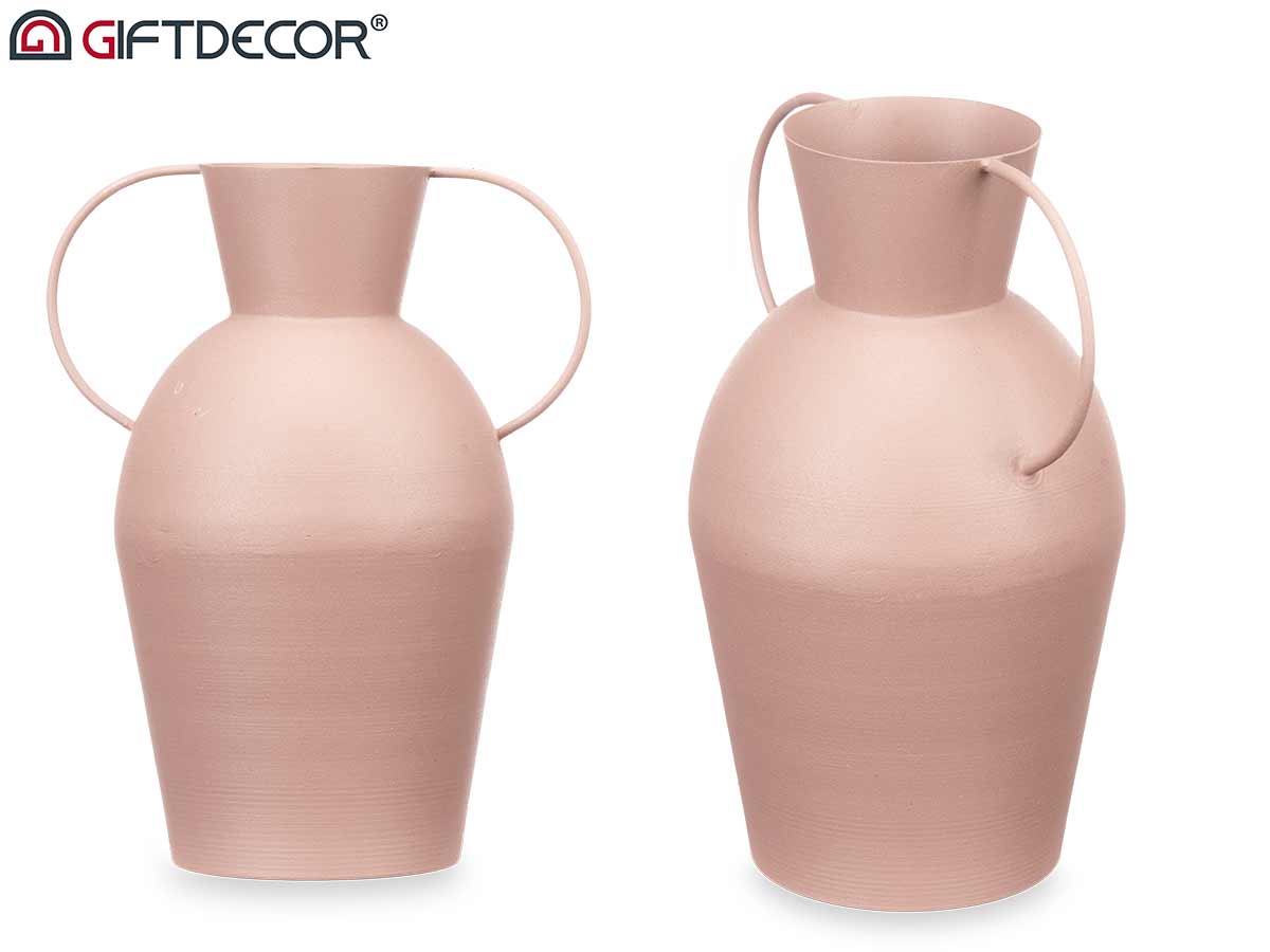 Jarron acero tinaja arena pastel med