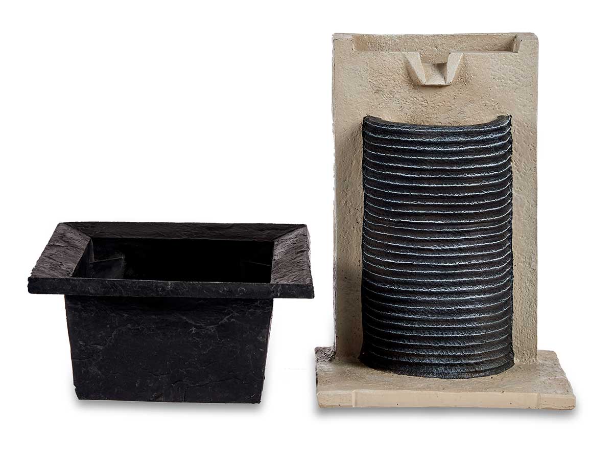Fontana cascata grande con vassoio plastica - immagine 4