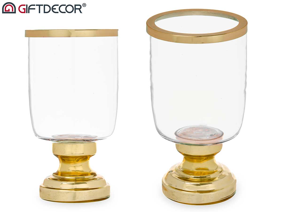 Castiçal medio dourado