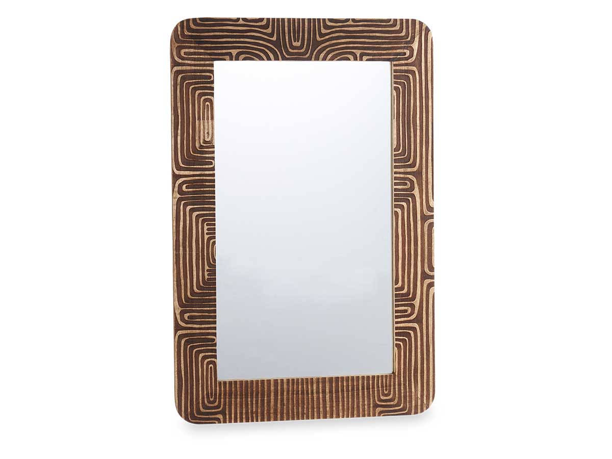 Specchio 60 x 90 cm curve naturale - immagine 2