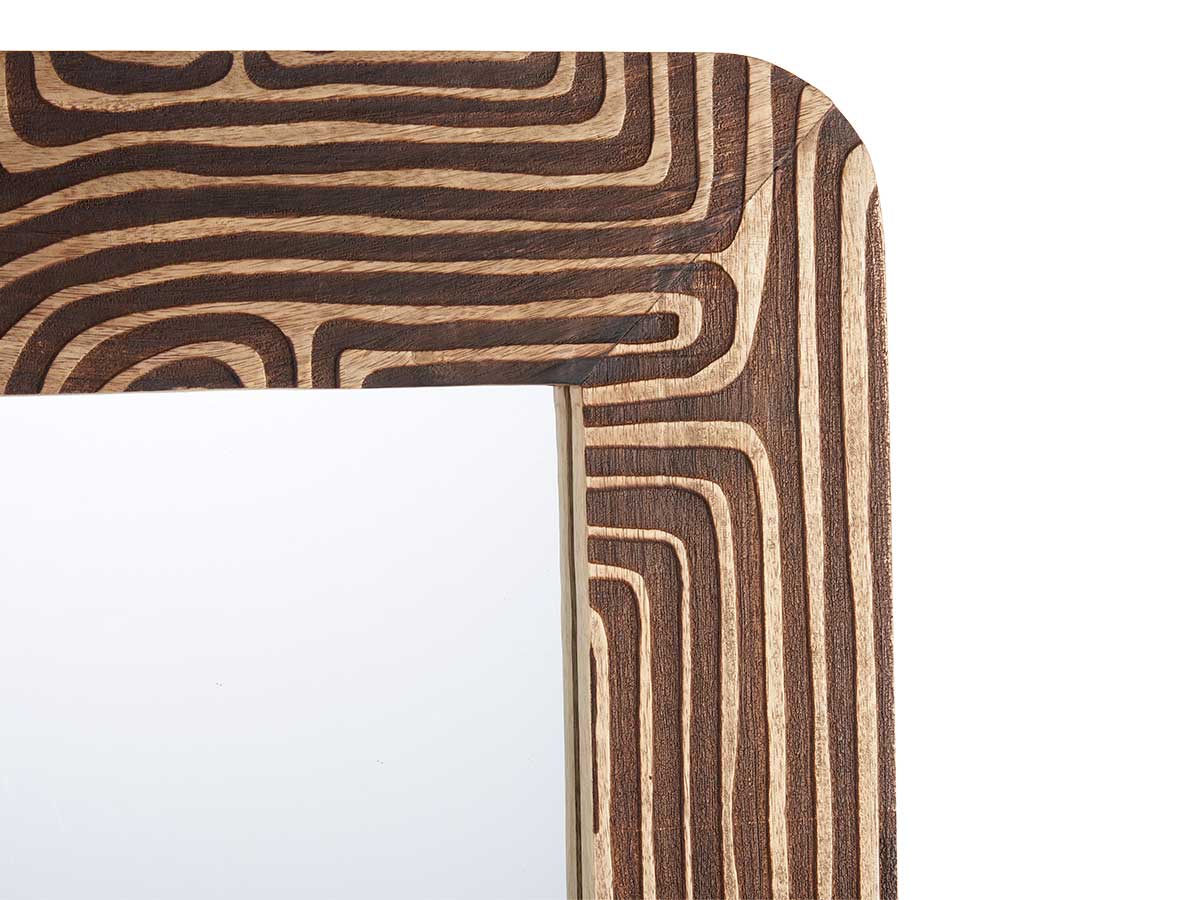 Specchio 60 x 90 cm curve naturale - immagine 3
