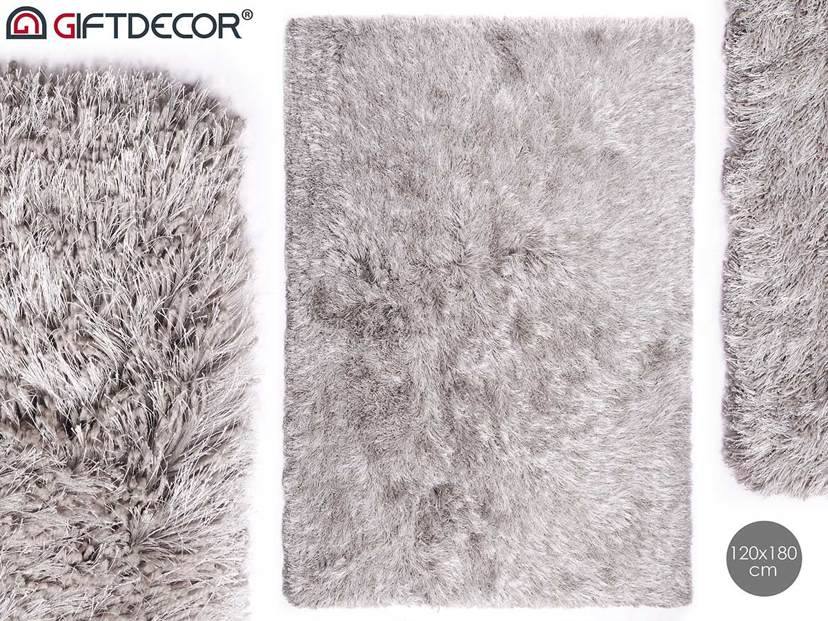 Tapis de salon gris clair 120x180cm