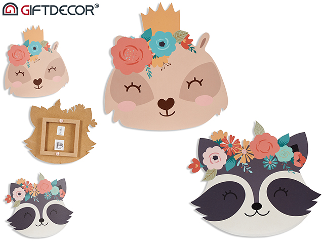 40cm animals wall shape assort 2