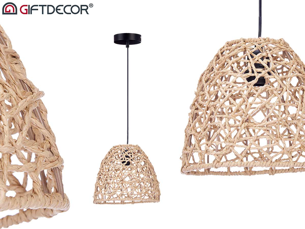 Lampe conique naturel
