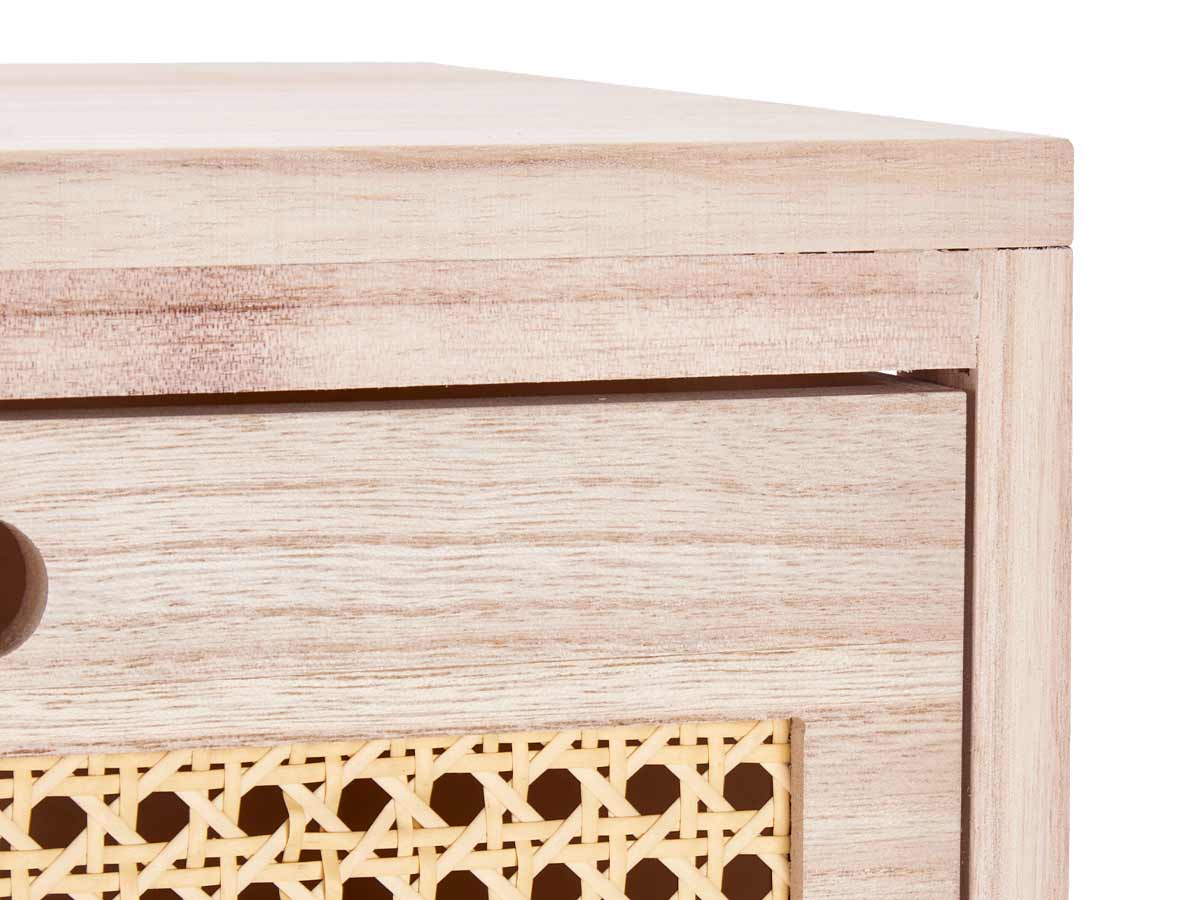 Commode en rotin 4 tiroirs large – Image 4