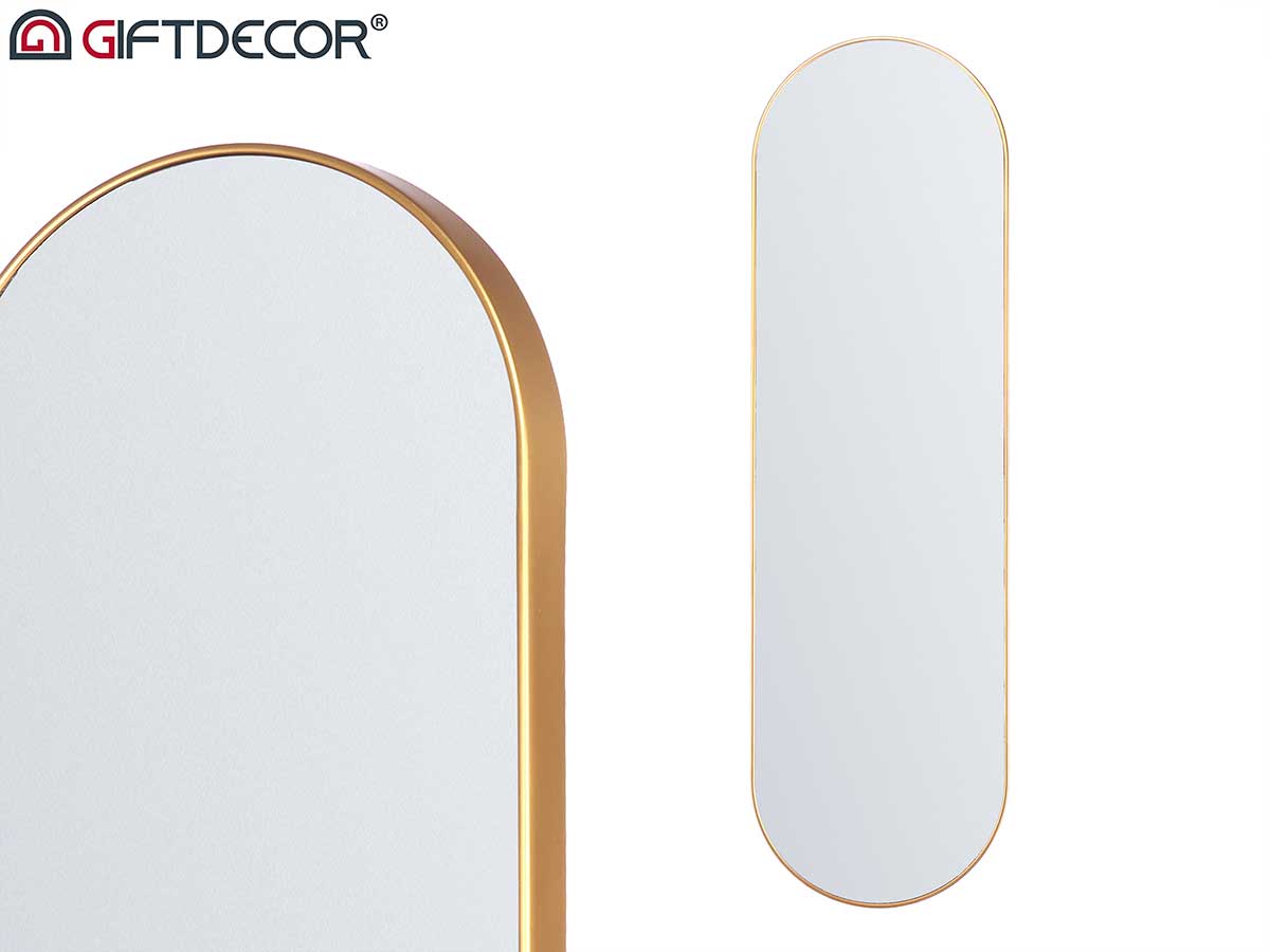 Espejo plastico ovalado 30x100cm dorado