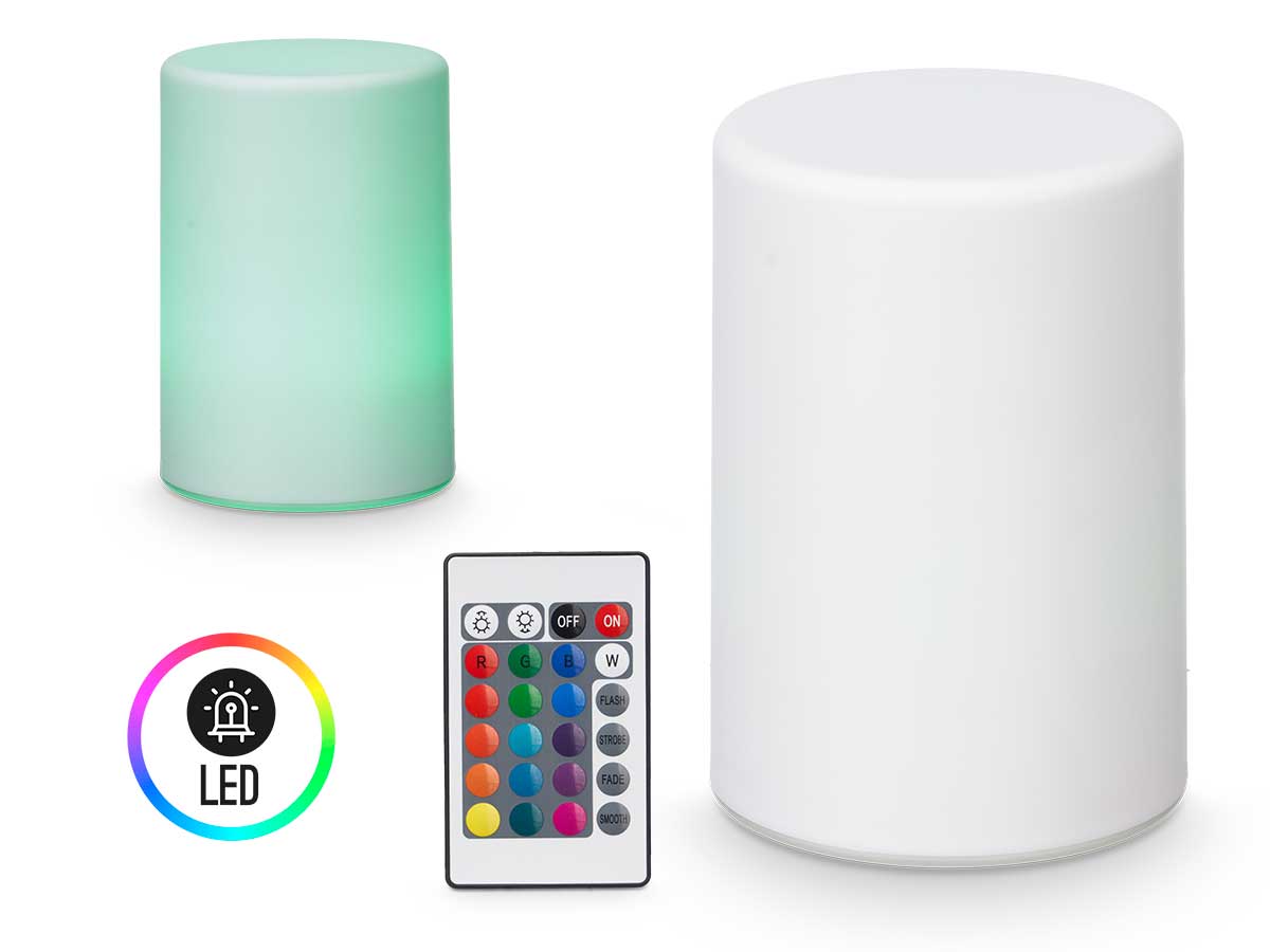 Lampe cylindrique rgb