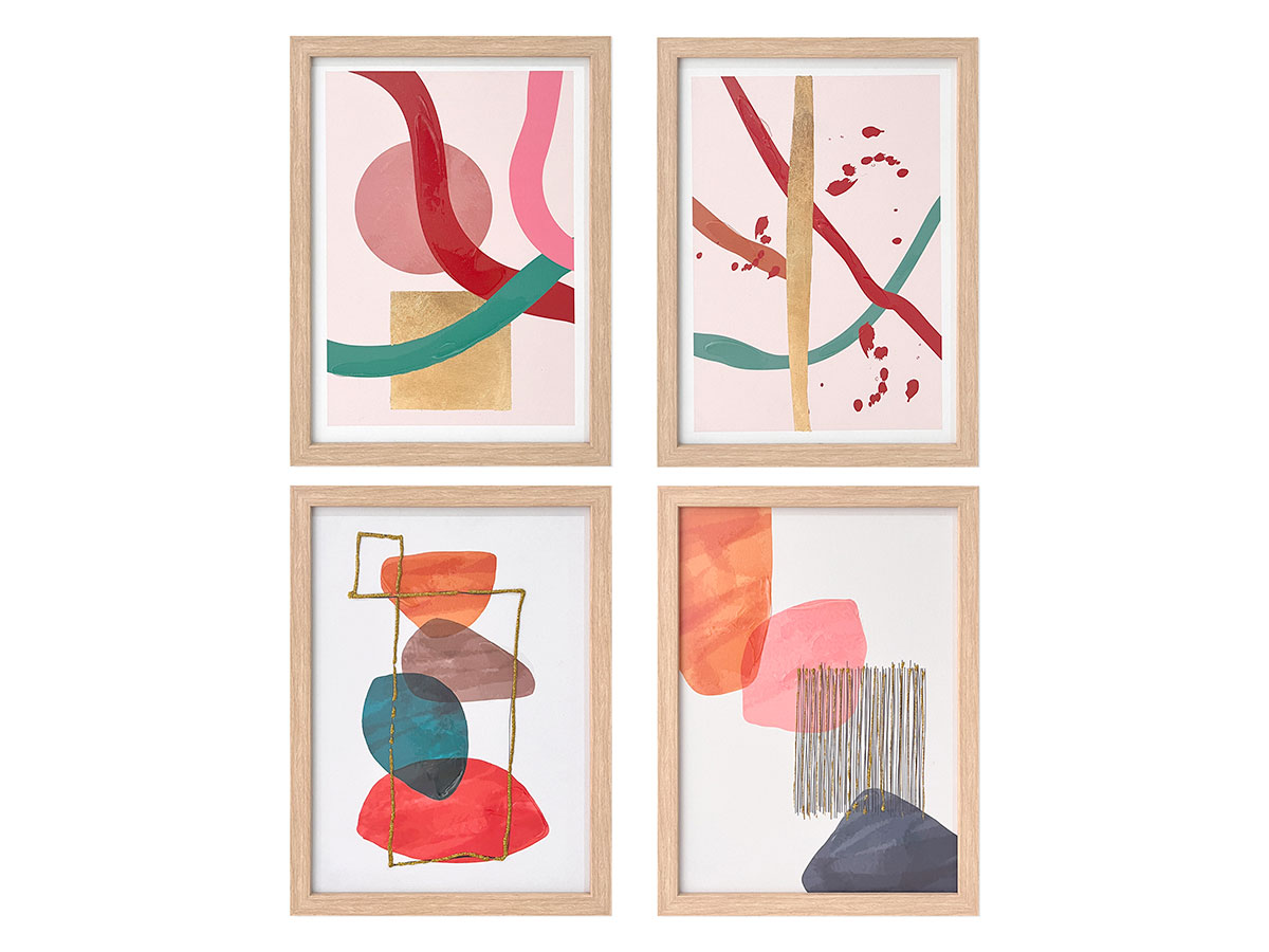 Quadro moldura natural abstrato sort 4 30 x 40 - Image 2