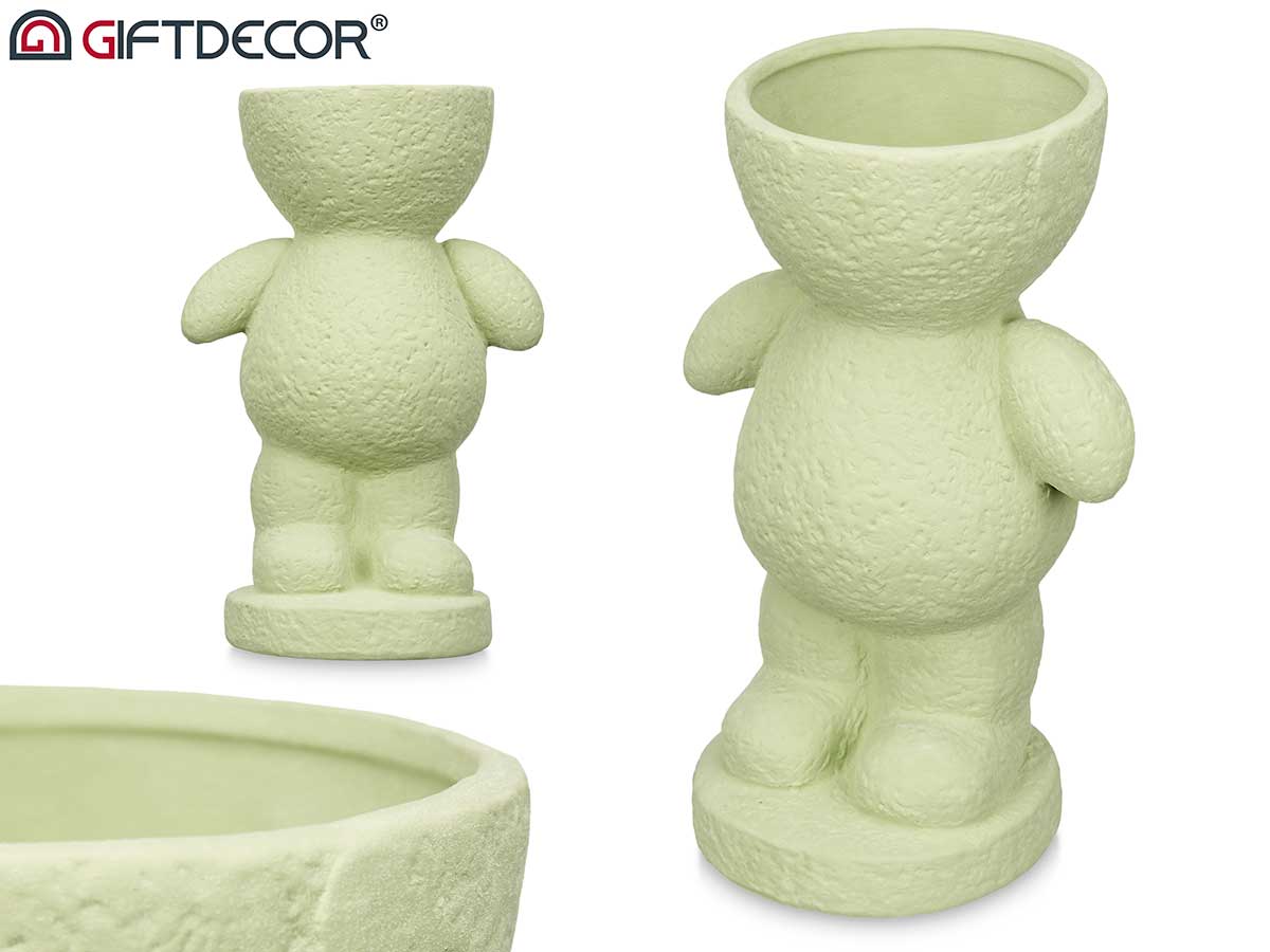 Vaso figura uomo piccolo verde