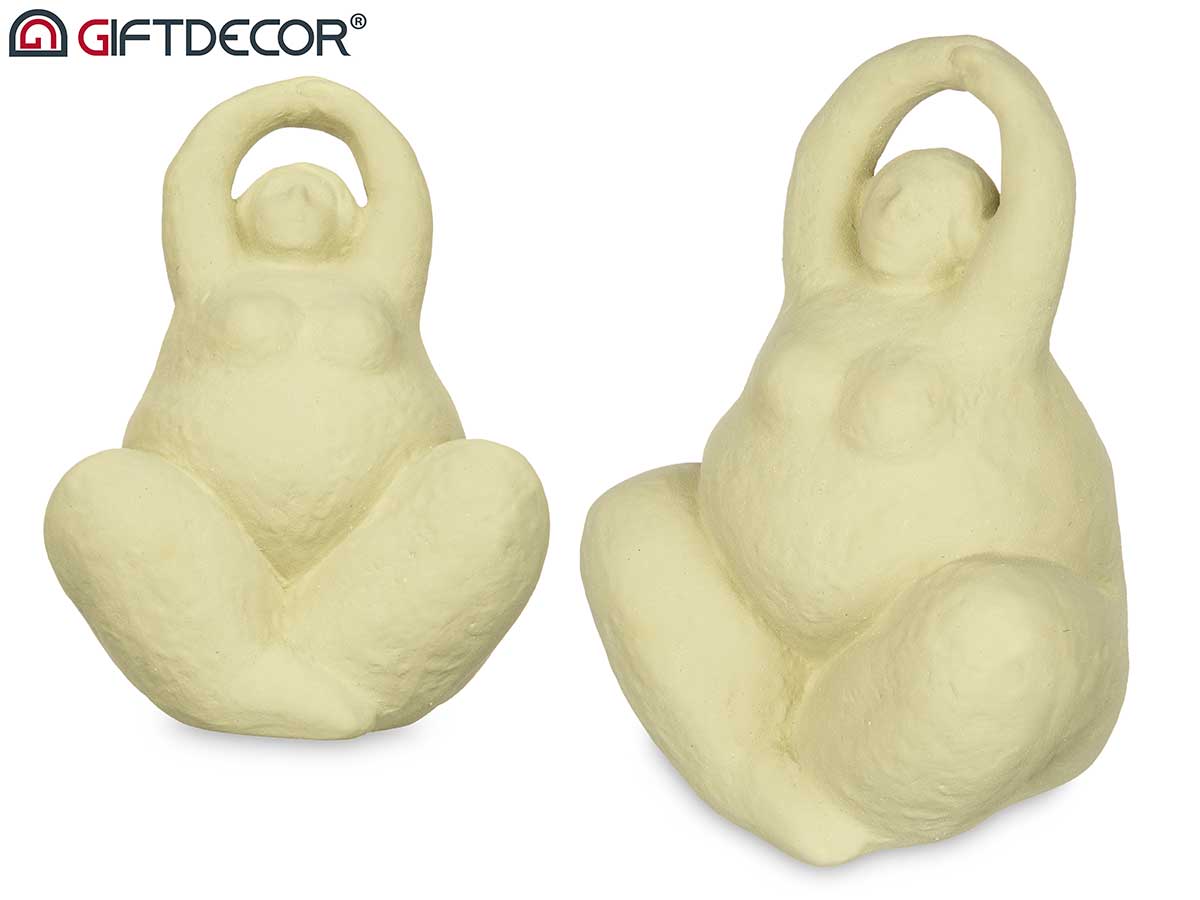 Figura donna yoga verde