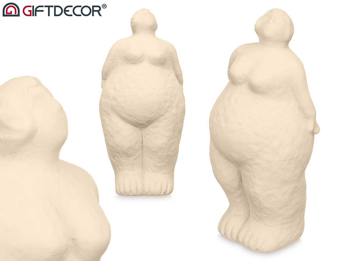 Figura donna ferma beige