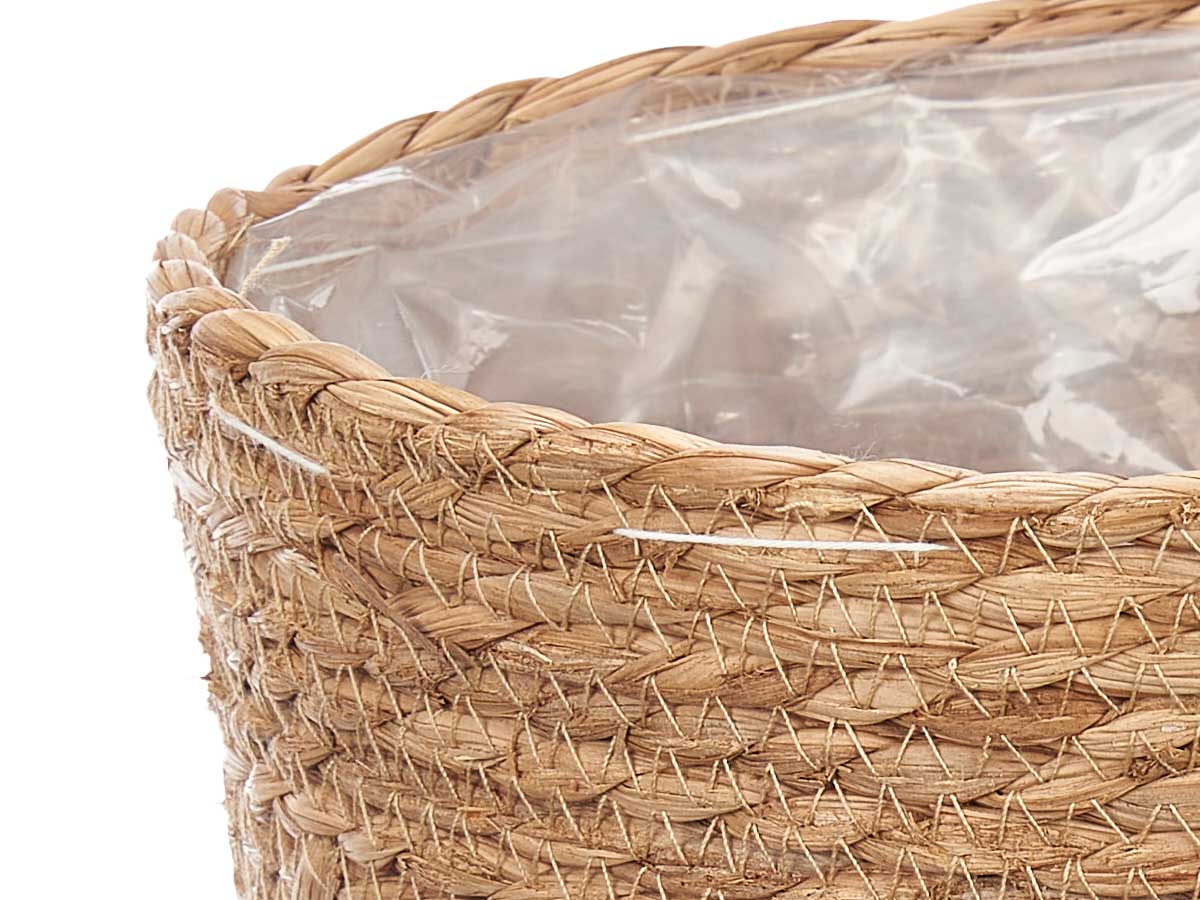 Set 3 cestos redondos altos esparto - Imagen 3