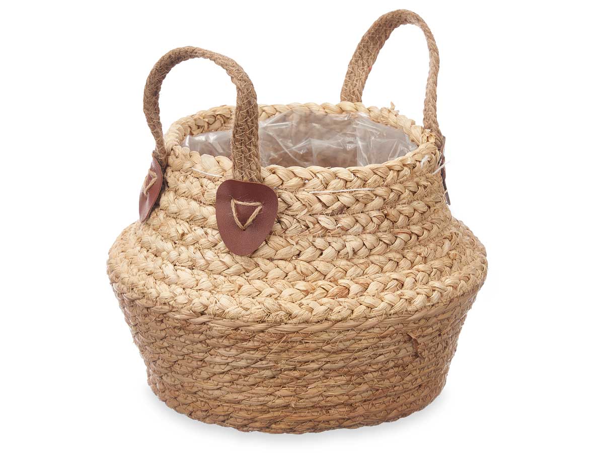 Cesto dobrável com pegas de esparto misto 20cm - Image 2